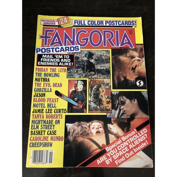 Vintage Fangoria Magazine‎ Vol 1 Volume #1 Missing A Few Postcards